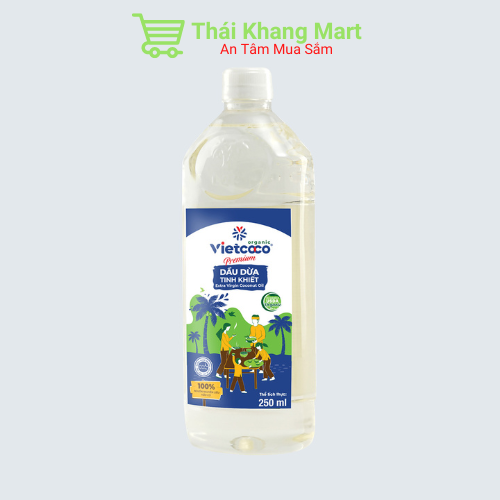 Dầu dừa tinh khiết Vietcoco chai Pet 250ml