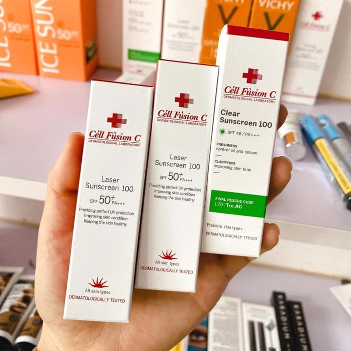 Kem Chống Nắng Cell Fusion C Laser Suncreen 100 /Toning Suncream 100 Mini 10Ml