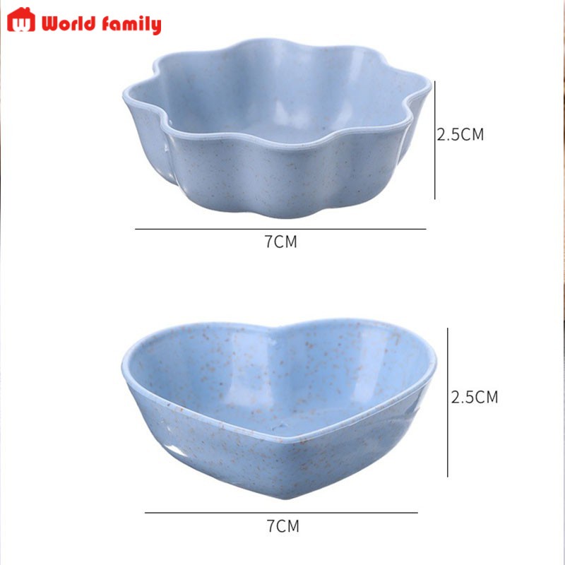 COM BO 3 Chén Đựng Nước Chấm Gia Vị Chén Cho Bé Ăn Dặm Làm Từ Lúa Mạch