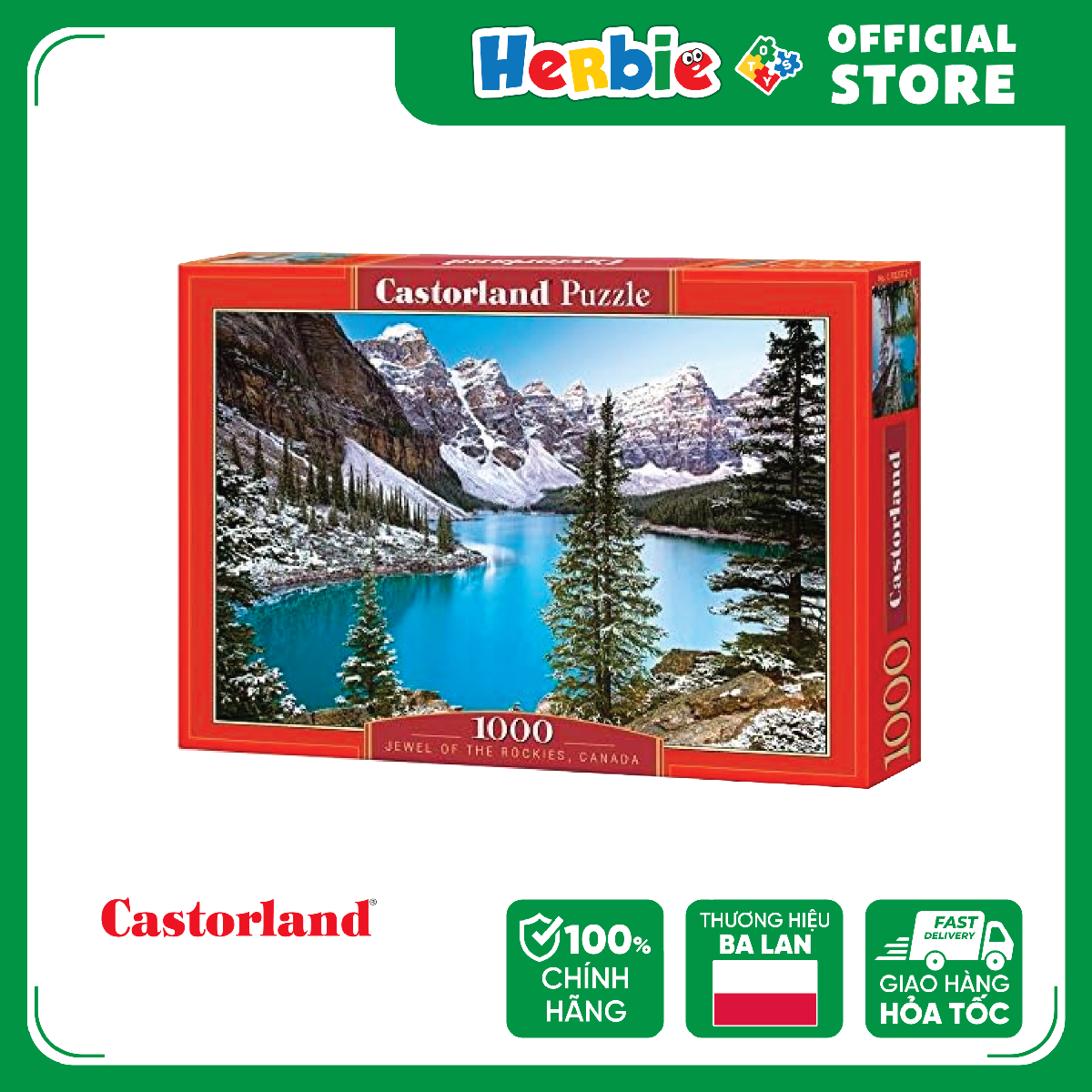 Đồ chơi xếp hình 1000 mảnh castorland jewel of the rockies jigsaw puzzle c102372