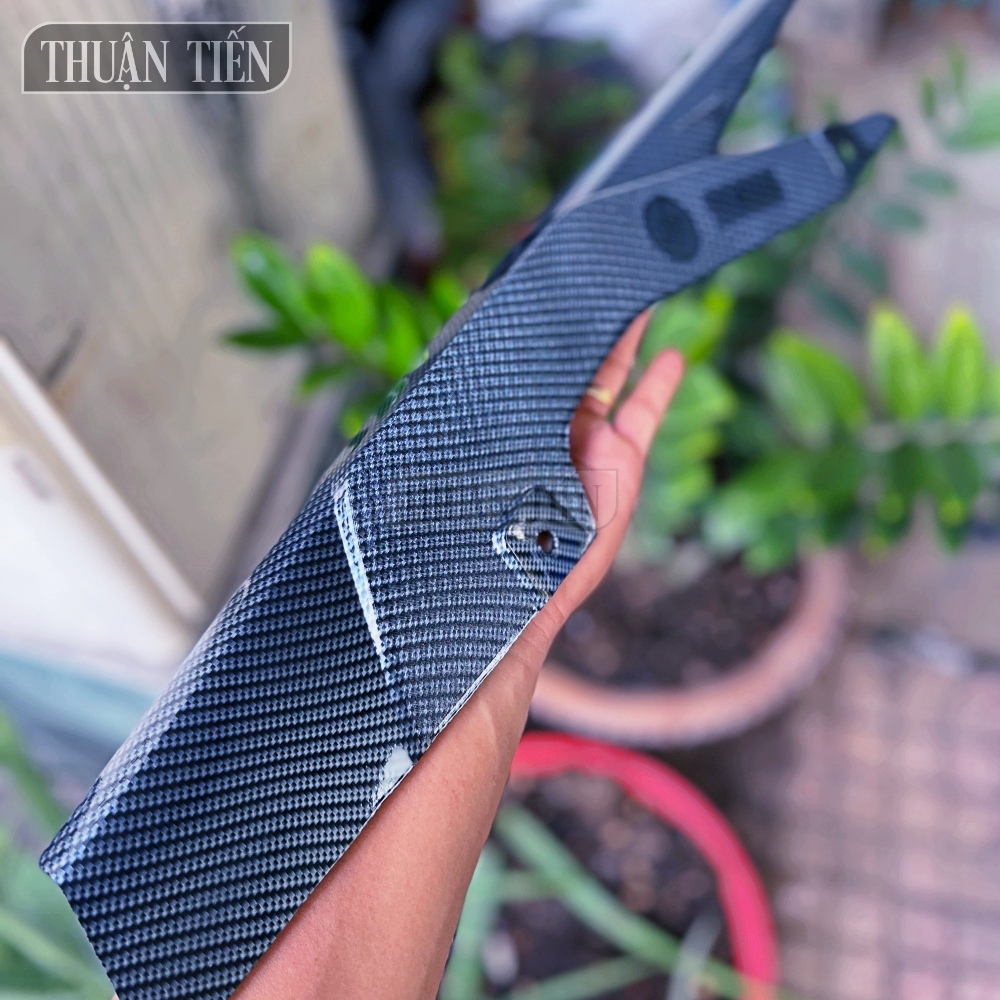 Cover the slug exciter 150 carbon 2015- 2019-used replacement cover slug Zin đẹp eye, the poker carbon premium
