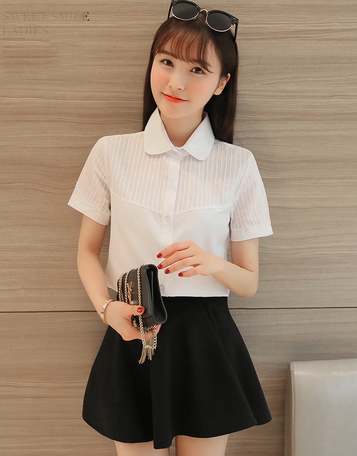 [HCM]Áo sơ mi nữ tay ngắn công sở AN01