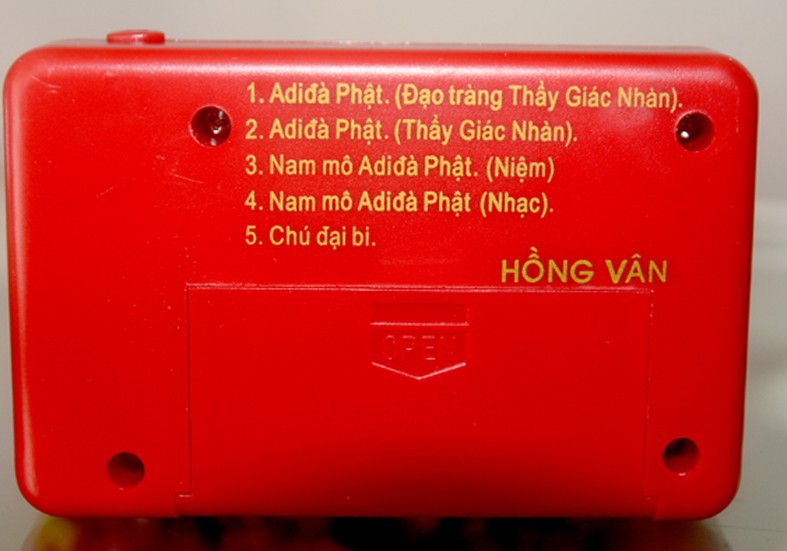 Đài niệm Phật, Máy niệm Phật 5 bài