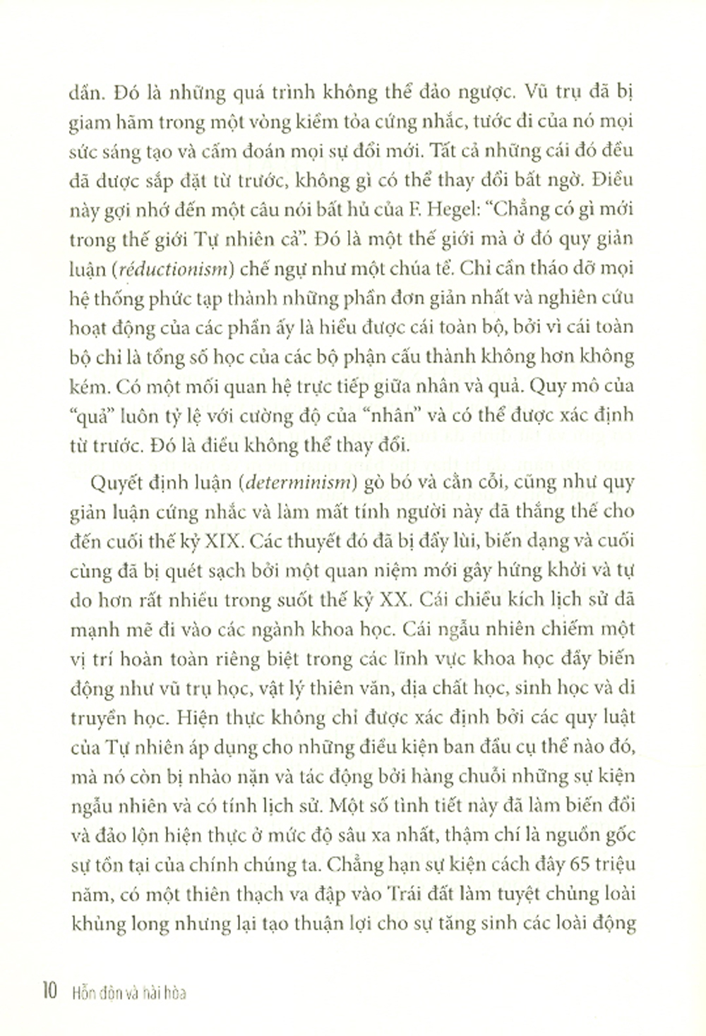Hỗn Độn Và Hài Hòa