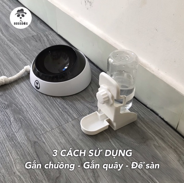 Bình nước gắn chuồng chó cưng - 2 chiều | BossDog