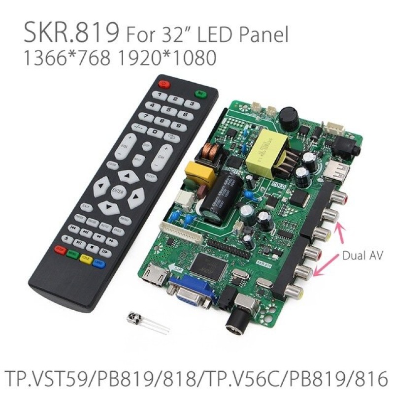 Bảng giá SKR.819 bo TV đa năng thay thế cho một số đời Asanzo