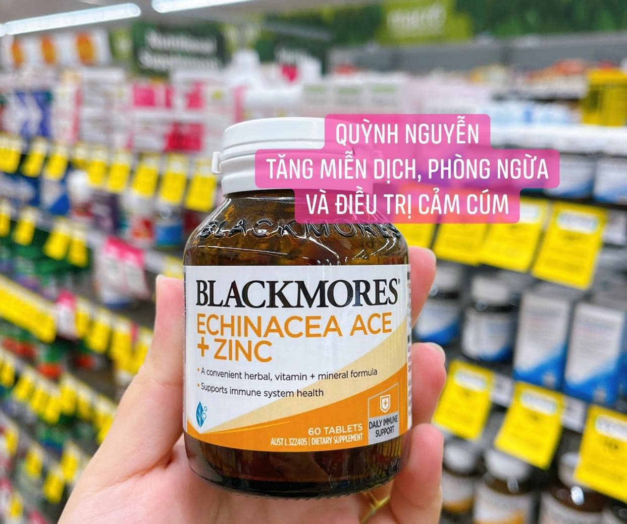 Blackmores Echinacea ACE Zinc - cảm cúm sổ mũi