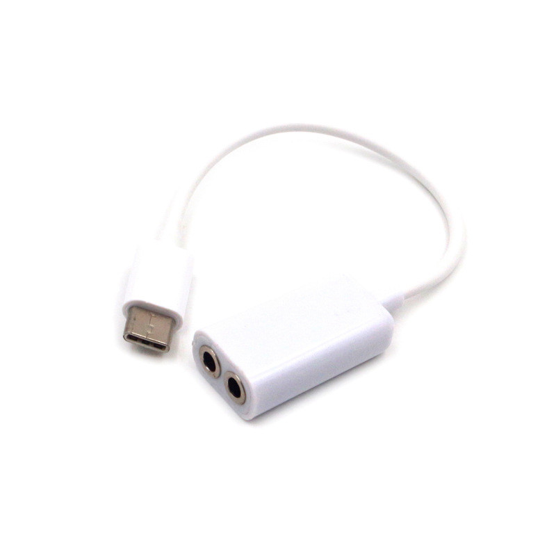Cable chuyển USB Type-C ra 2 jack 3.5mm dùng cho Tai nghe và Micro
