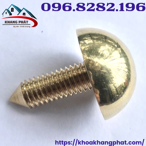 10 đinh mũ đồng 2,5cm trang trí cửa cổng, hàng rào, cửa nhựa