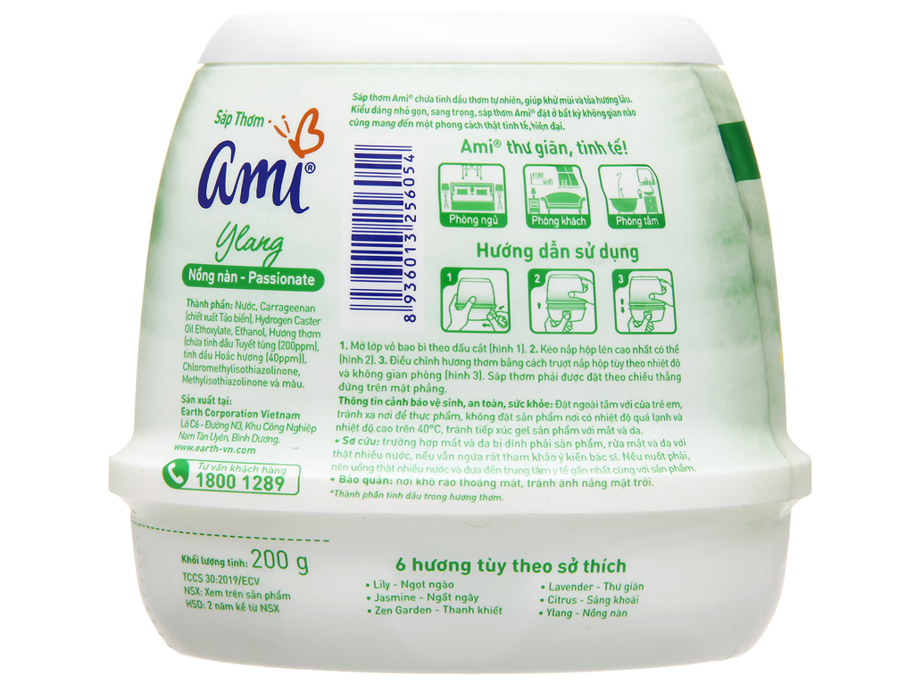 [HCM] Sáp thơm AMI 200G Hương Ylang