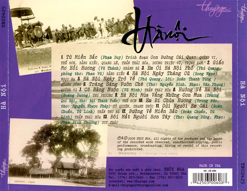 [MDCD] Bộ 3 Đĩa CD Huế - Hà Nội - Sài Gòn
