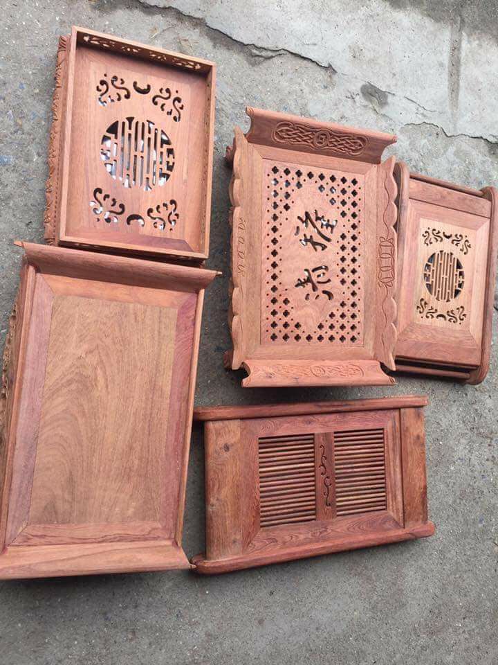 khay trà gỗ hương loại 1