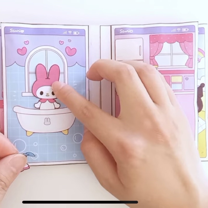 Squishy giấy ngôi nhà của Sanrio Doll House