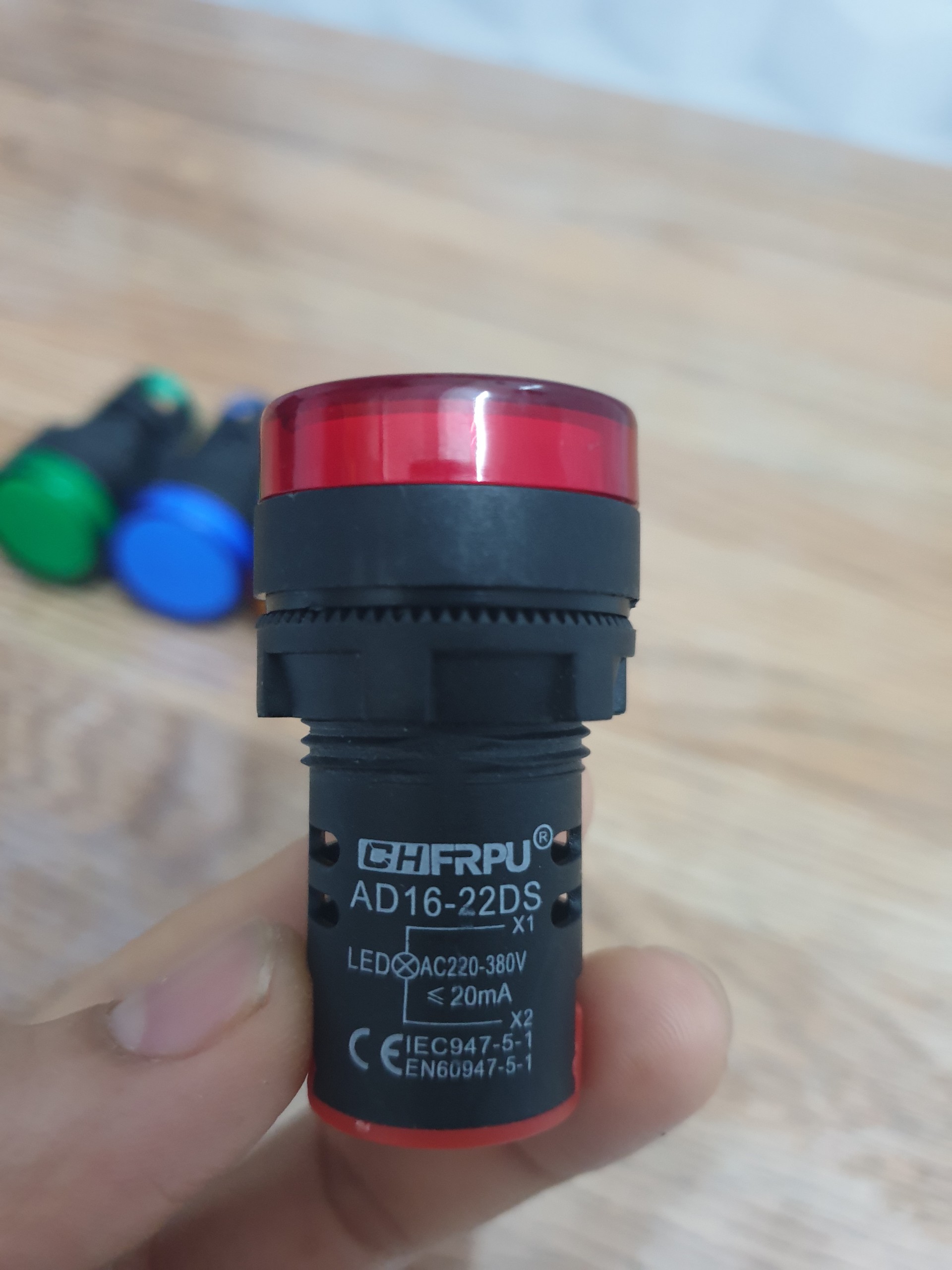 Đèn báo pha tủ điện phi 16 điện áp 220VAC và 24VDC