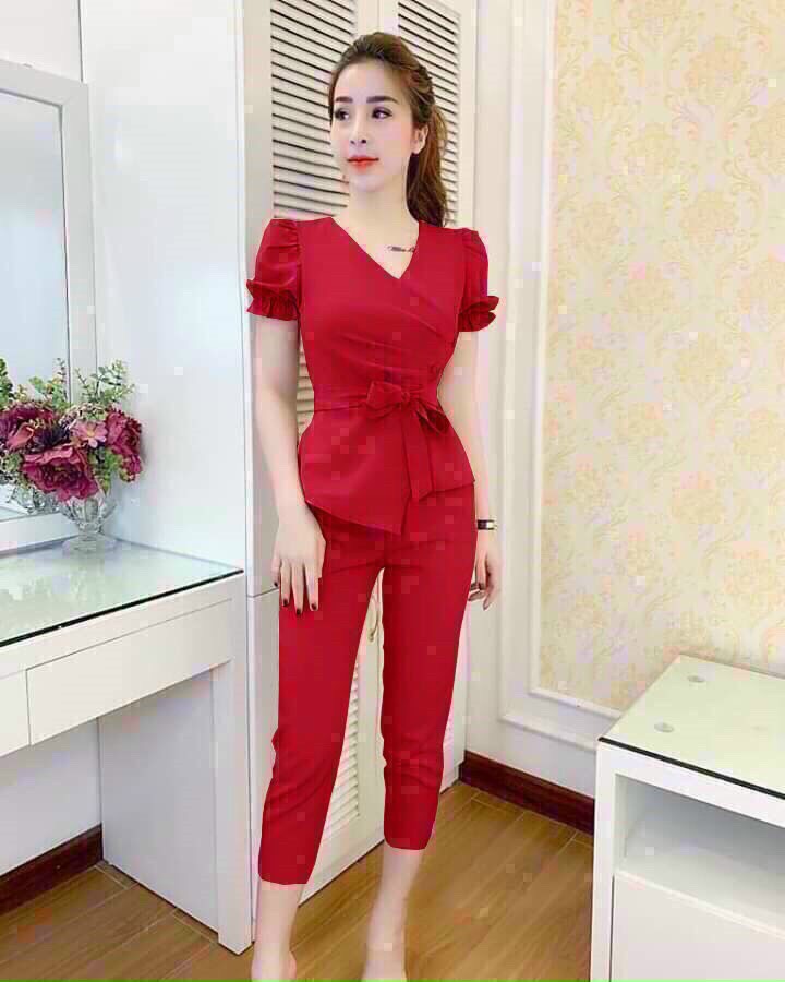 SÉT BỘ ĐỒ NỮ CỘT EO SIÊU XINH SIÊU HÓT QC 21