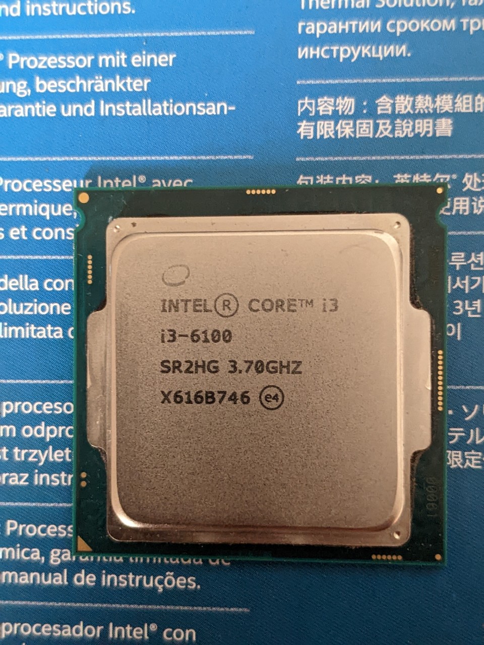 CPU INTEL CORE I3 6100 PC SOCKET 1151 ZIN BÓC MÁY