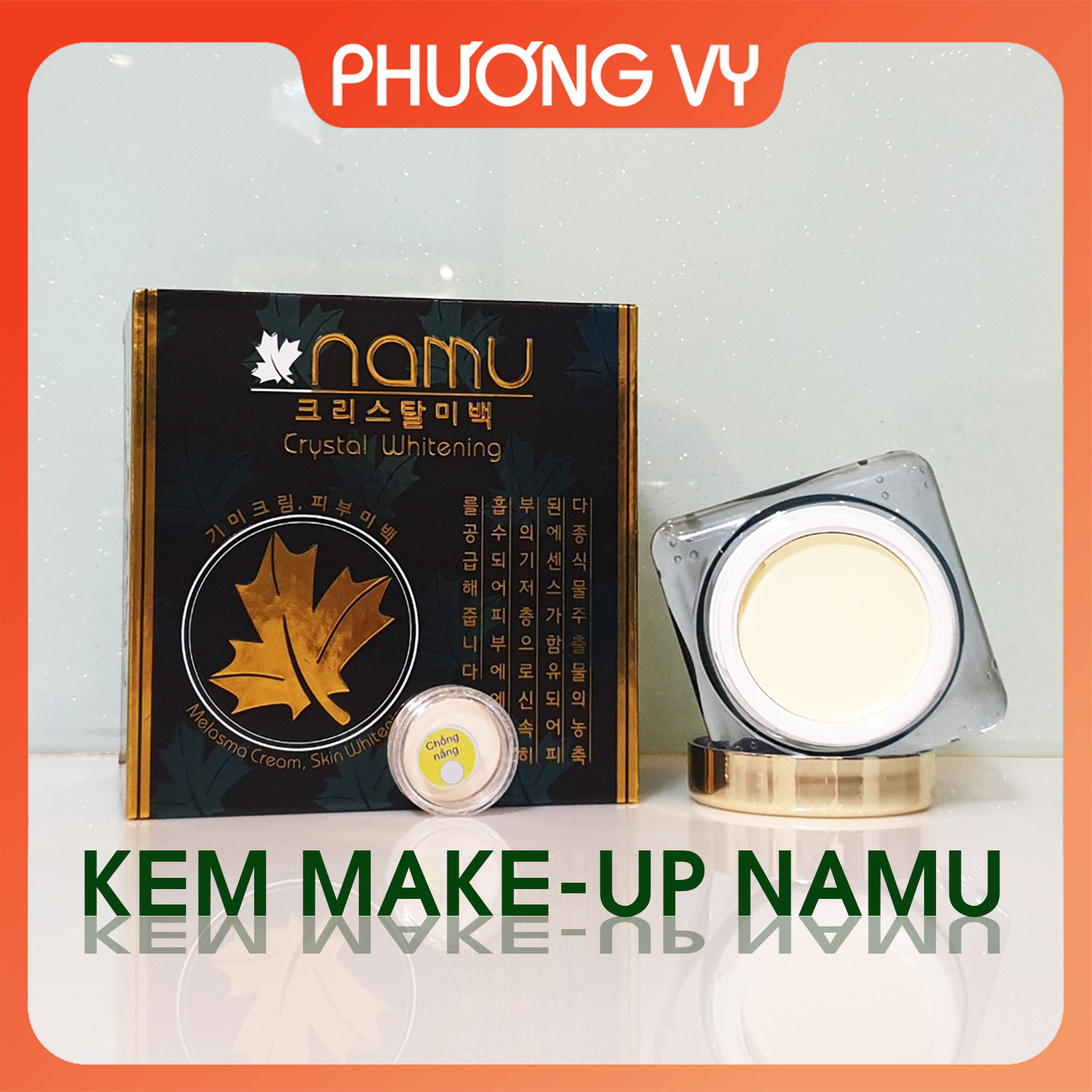 [CHÍNH HÃNG] Kem nền Makeup NAMU, giúp chống nắng và dưỡng ẩm cho da, kem nám, mỹ phẩm.
