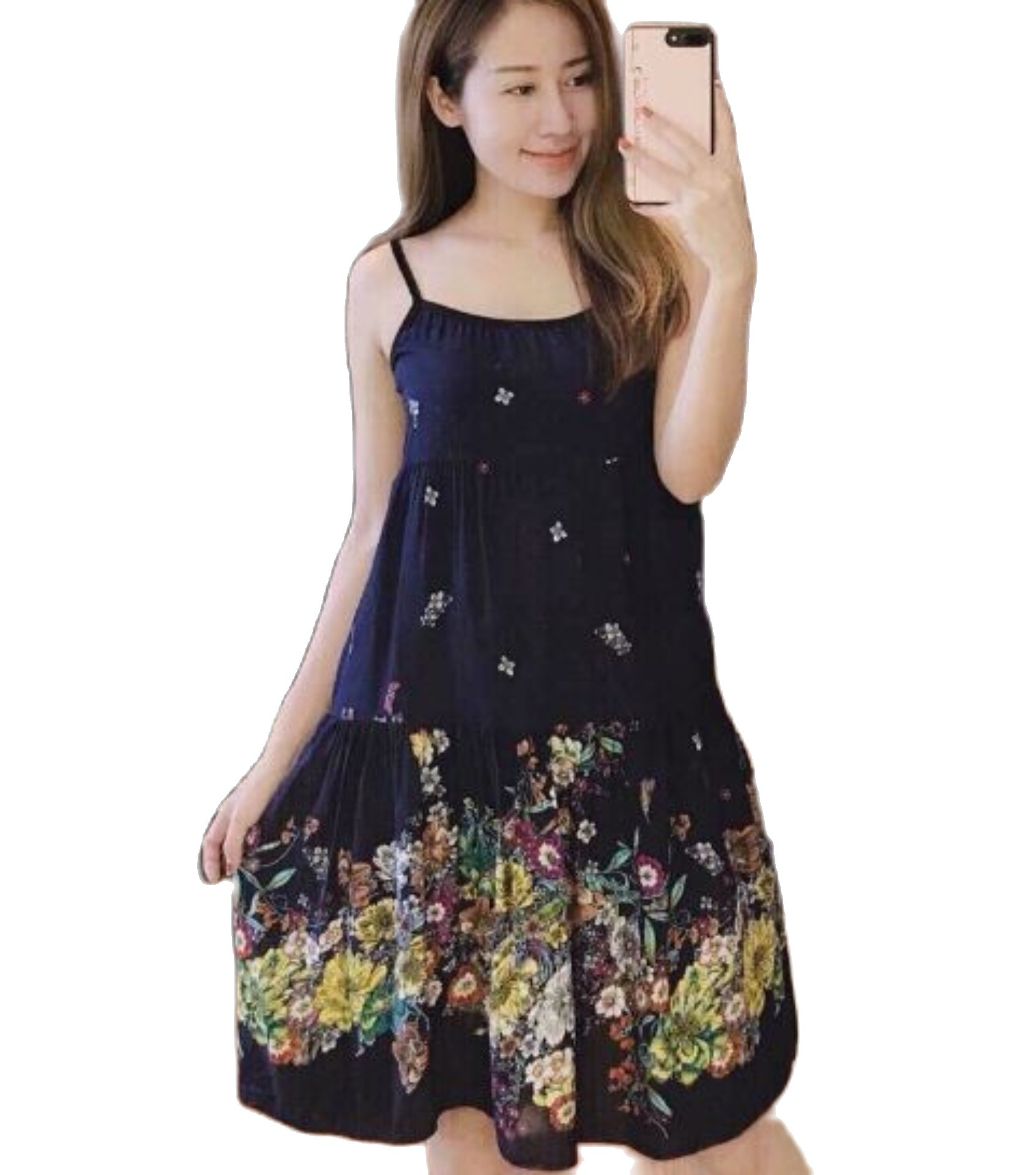 váy bầu lanh chất mát
