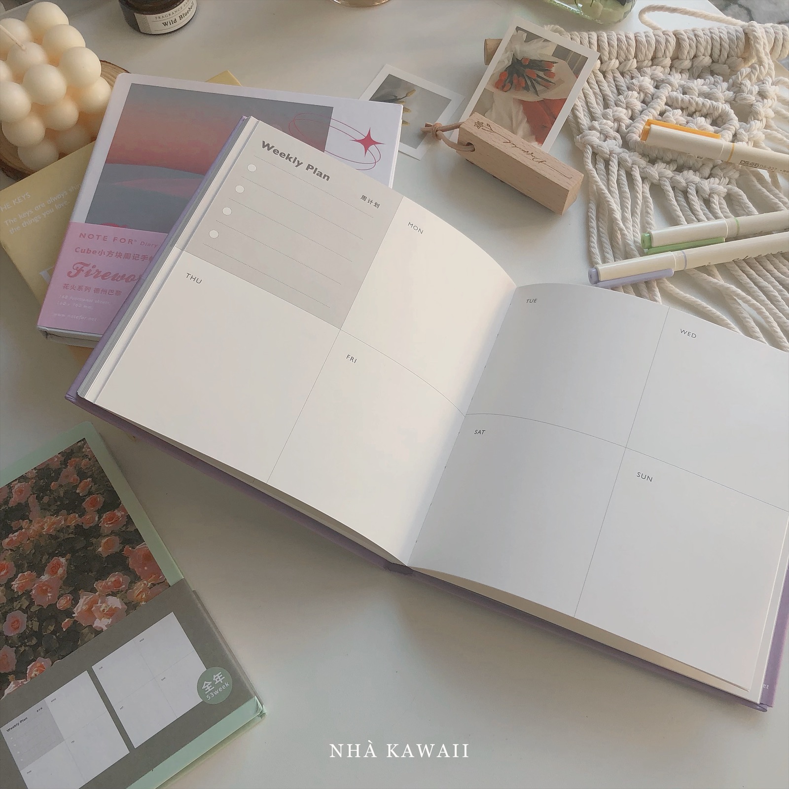 Sổ lập kế hoạch Note For Cube planner 168 trang || Nhà Kawaii