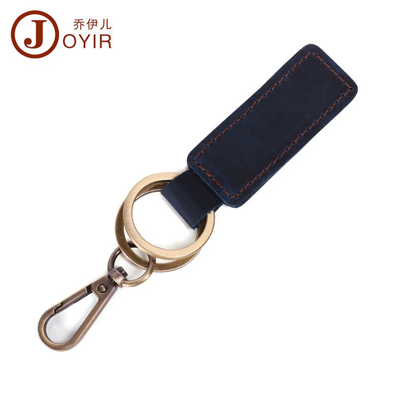 !!!Móc chìa Khoá Da Bò Thật - Handmade 100% - Khoá Đồng _DN5022