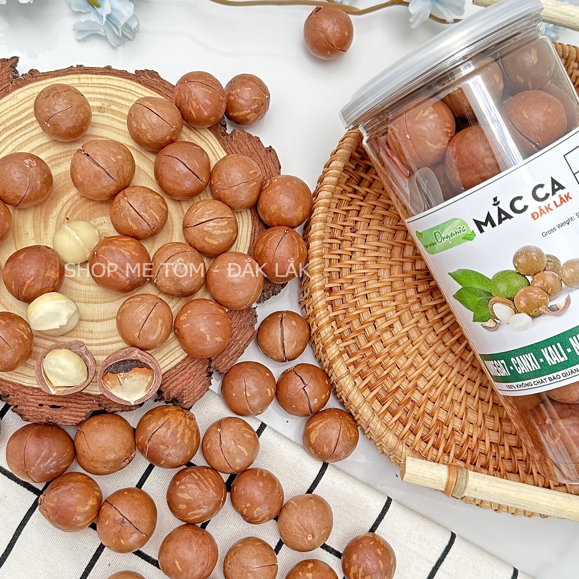 HẠT MACCA ĐĂKLĂK SIZE ĐẠI (2.8cm -3.2cm) NỨT VỎ SẴN TÁCH ĂN LIỀN, HẠT MẮC CA, MAC CA