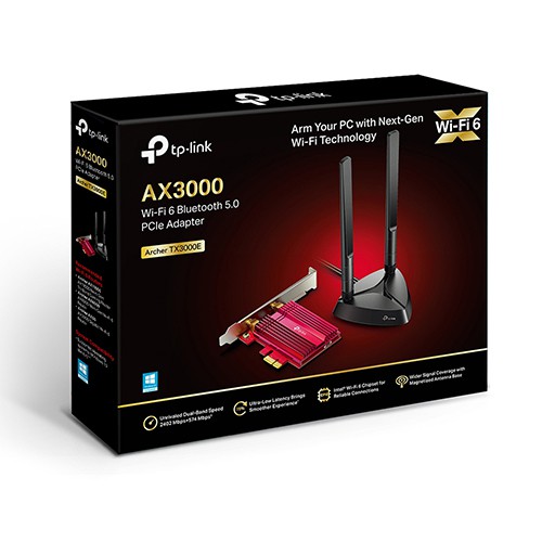 Cạc mạng wifi 6 PCIe TP-Link Archer TX3000E AX3000 (Chính Hãng TP-Link Việt Nam)