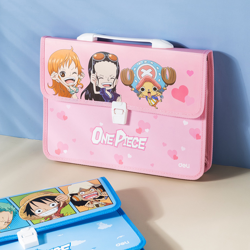 Cặp học sinh 2 ngăn  One Piece  F620 (Deli)