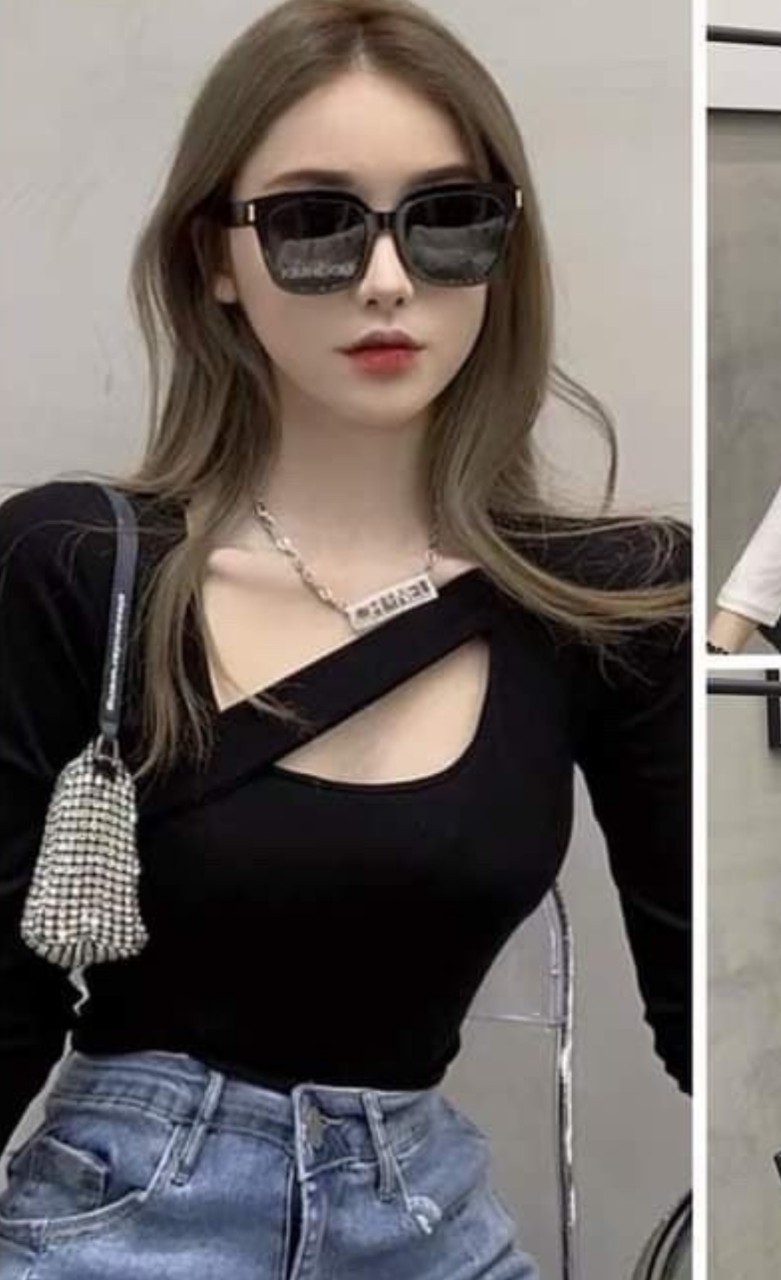 Áo croptop nữ tay dài