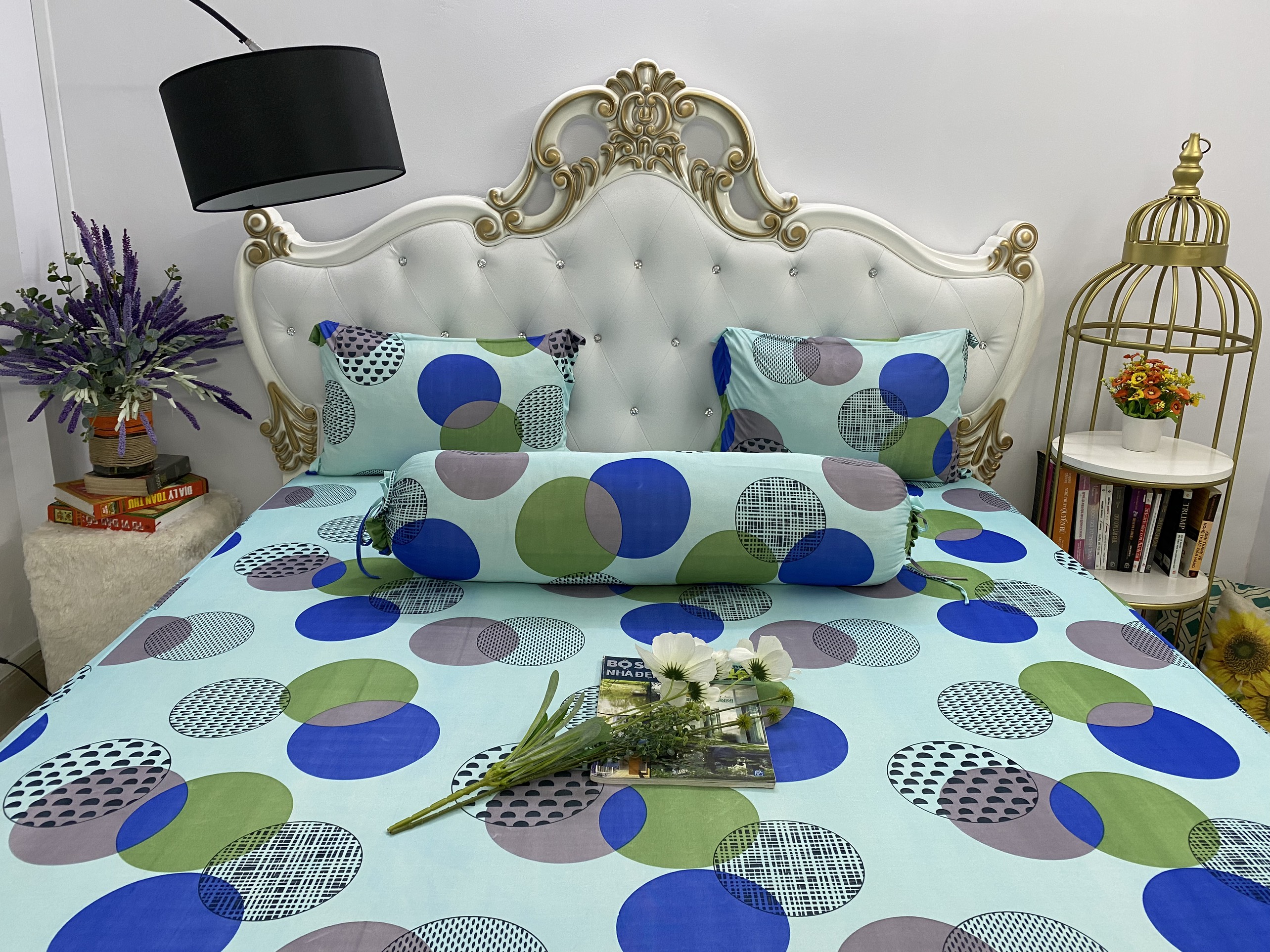 [HCM]Bộ drap thun Hàn Quốc mát lạnh {4 món}/ CÓ  bán ga lẻ