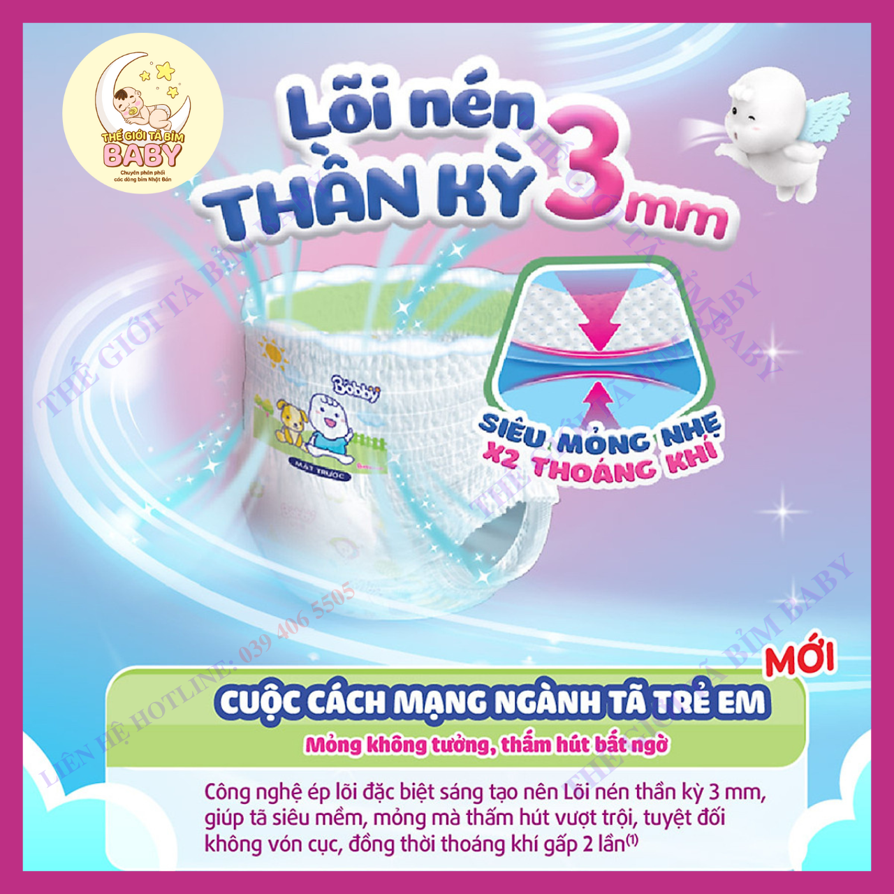 [HÀNG MỚI] Tã Quần Bobby Mega Jumbo size M 120 miếng