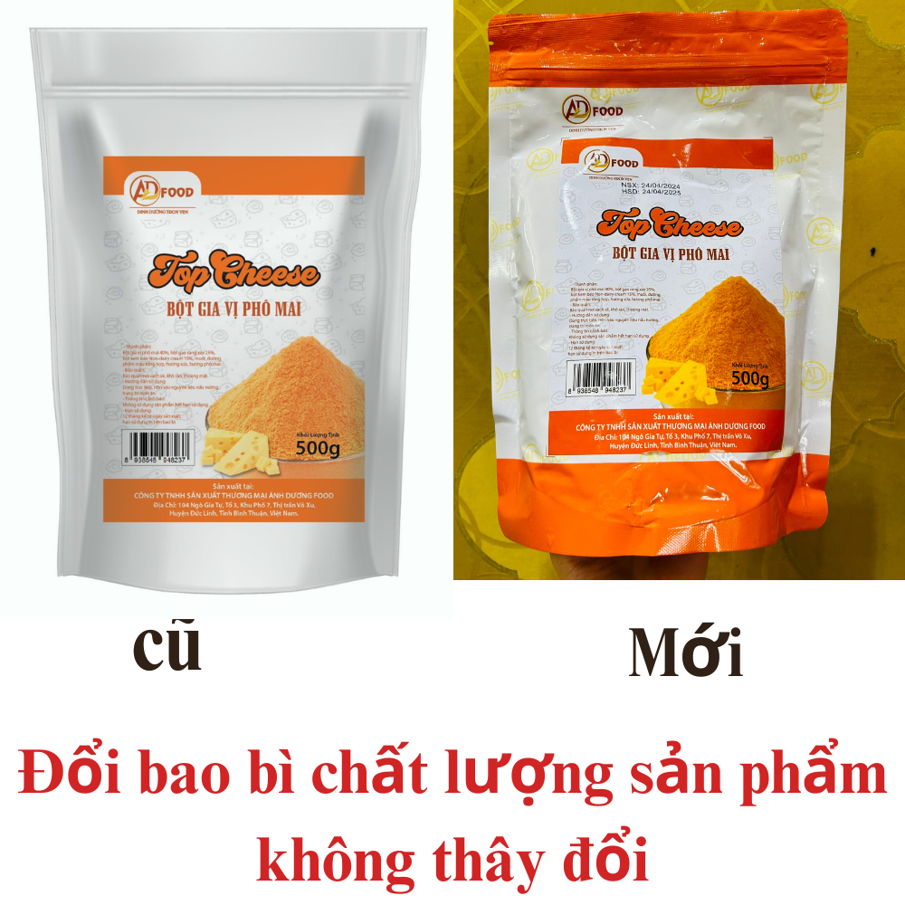 BỘT PHÔ MAI GÓI 1KG SIÊU TIỆN LƠI, DÙNG TRỰC TIẾP LÊN MÓN ĂN. CHUYÊN DÙNG CHO CÁC MÓN LẮC, LÀM XỐT