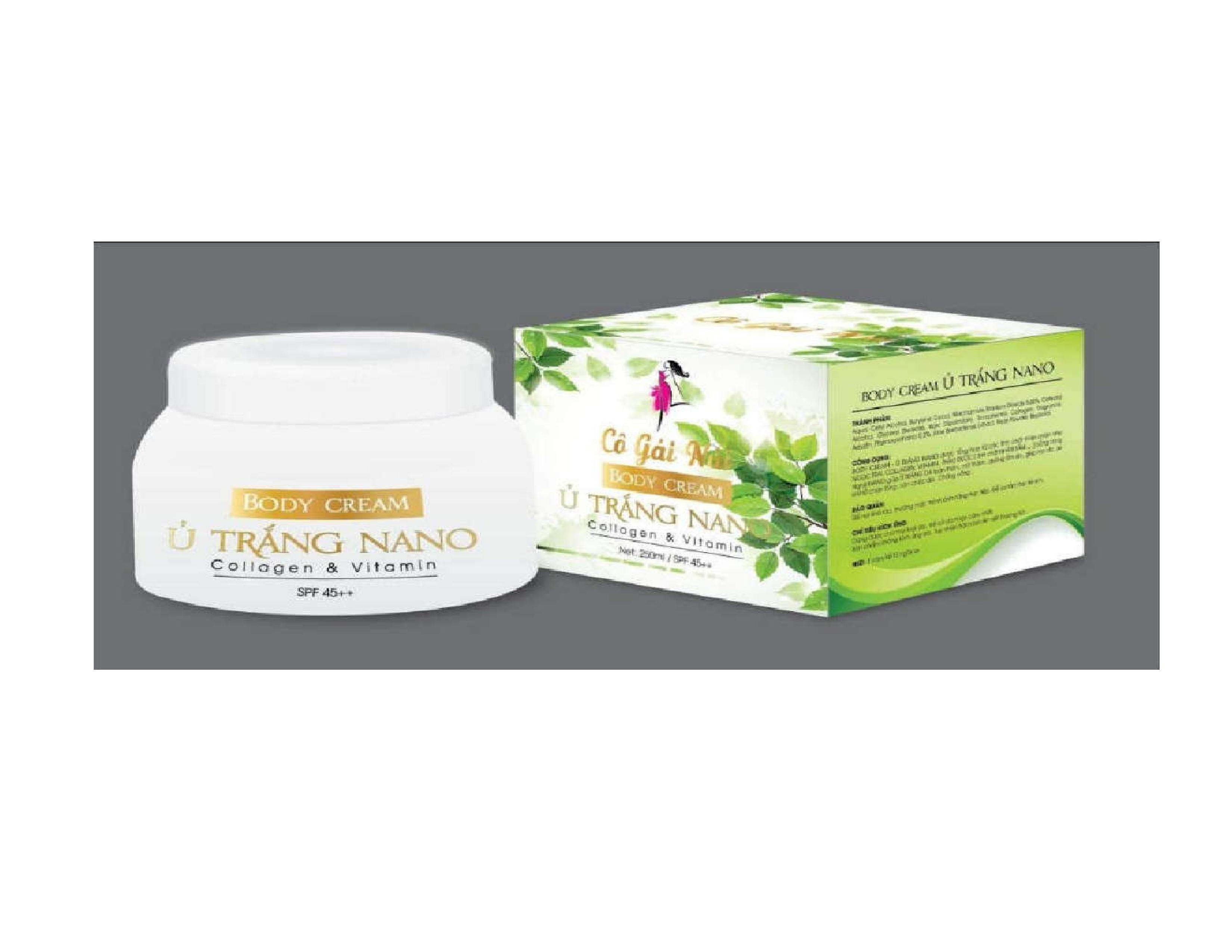 Body cream Ủ trắng Nano