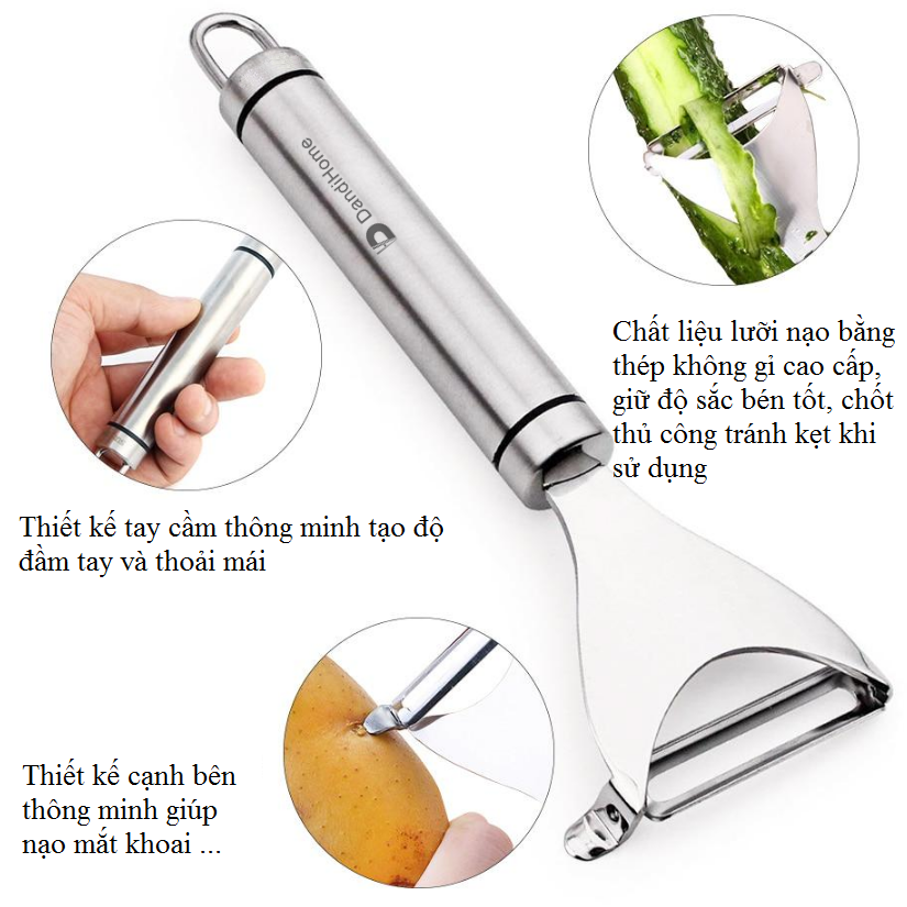 Dụng cụ gọt vỏ inox 304 DandiHome