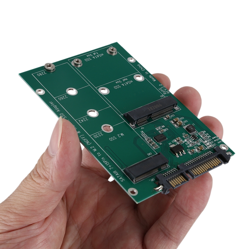 Adattatore Convertitore MSATA Mini PCI-e A SATA 2.5" 6Gbps