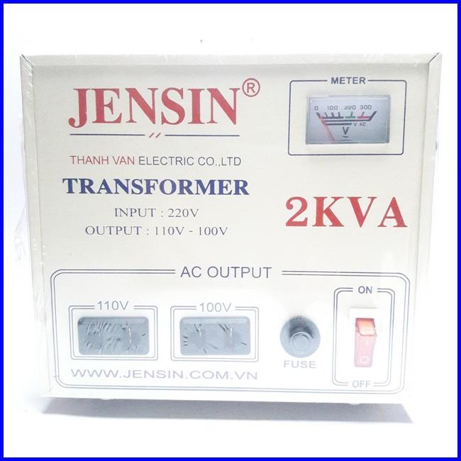 Biến áp chuyển điện 220v sang 110v 2.0kva jensin - shop uy tín và chất lượng