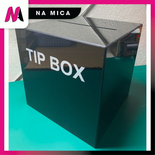 thùng tip box- thùng từ thiện-thùng đựng tiền tip