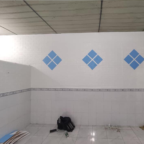 Xốp dán tường 3d màu trắng 70x77cm