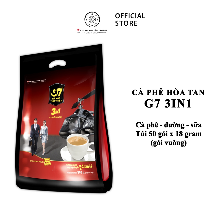 [HCM]Cà phê Trung Nguyên G7 - Cà phê G7 3in1 Bịch 50
