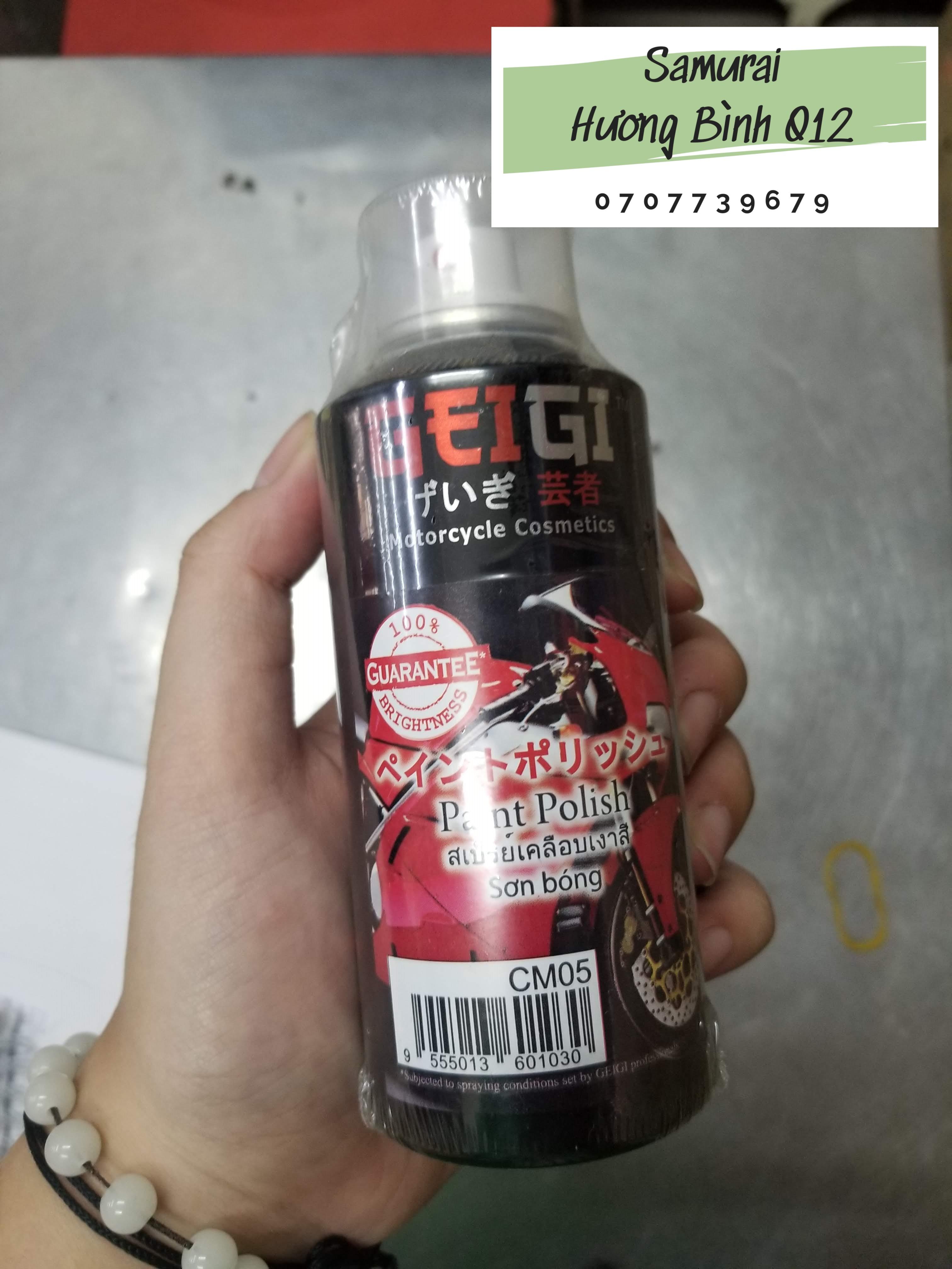 Chai xịt bóng xe máy GEIGI - CM05 (xóa vết xước nhẹ và đánh bóng)