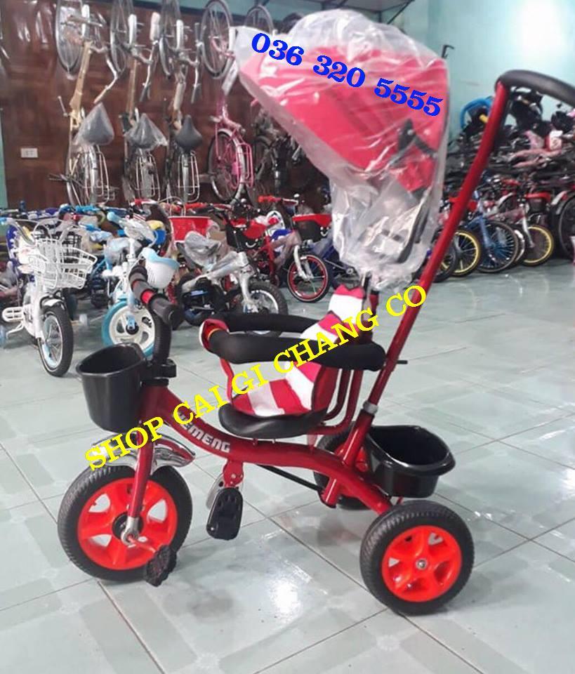 XE ĐẨY 3 BÁNH CÓ MÁI CHE CHO BÉ