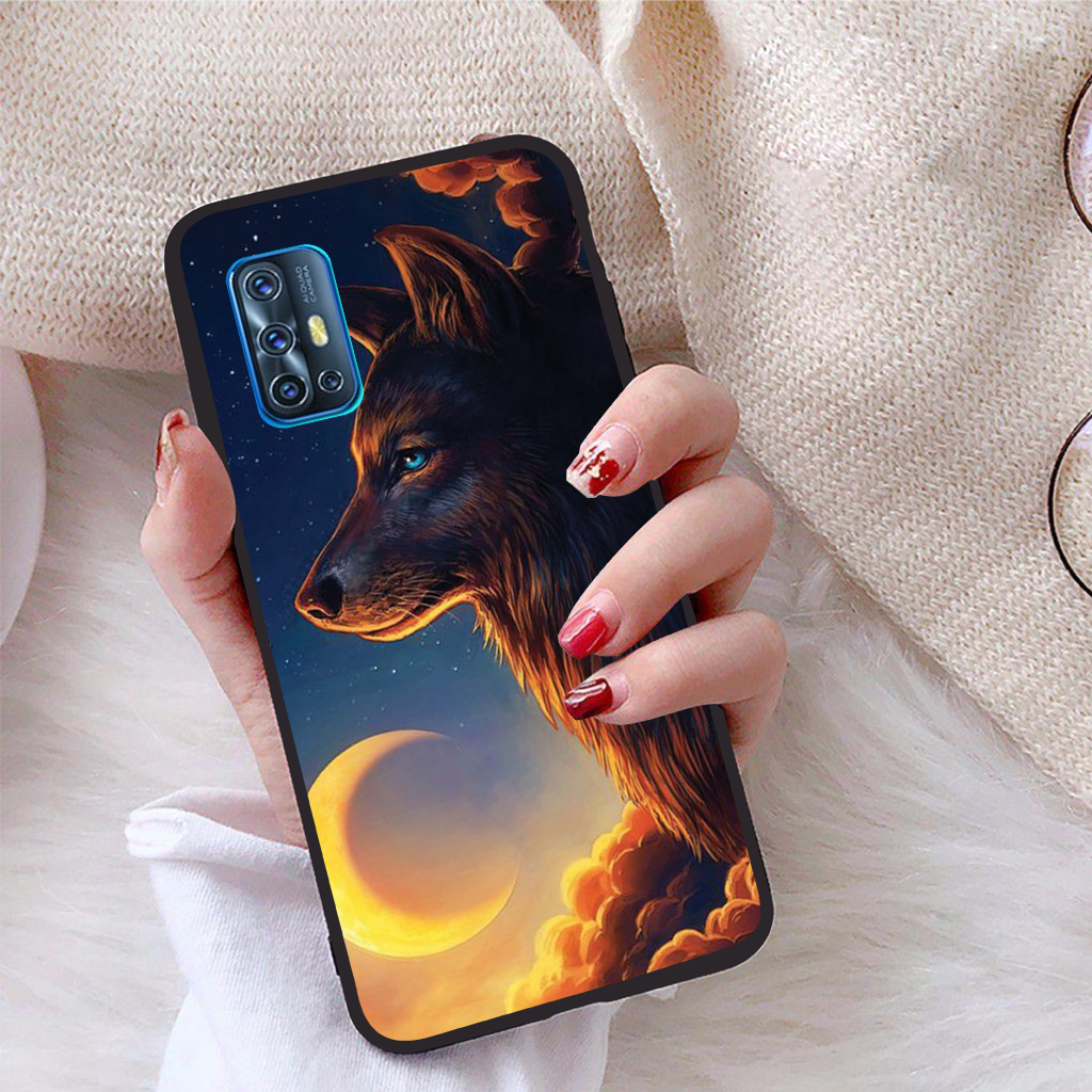 [HCM]Ốp lưng iCase dành cho Vivo V19 NEO viền dẻo TPU BST Sói và ánh trăng
