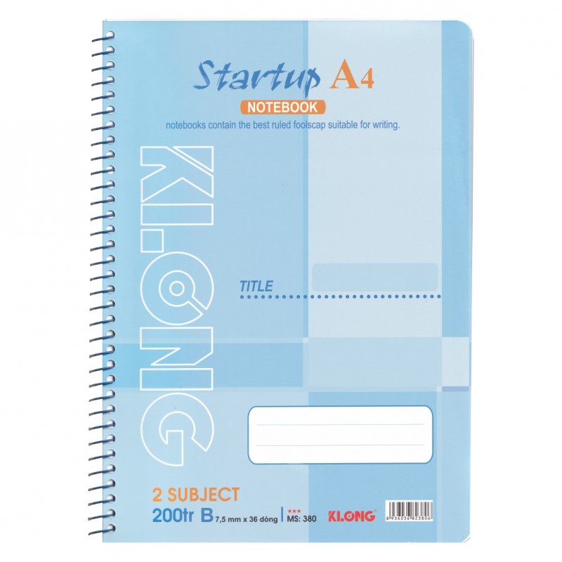 Sổ lò xo đơn A4 - 200 trang KLONG MS: 380