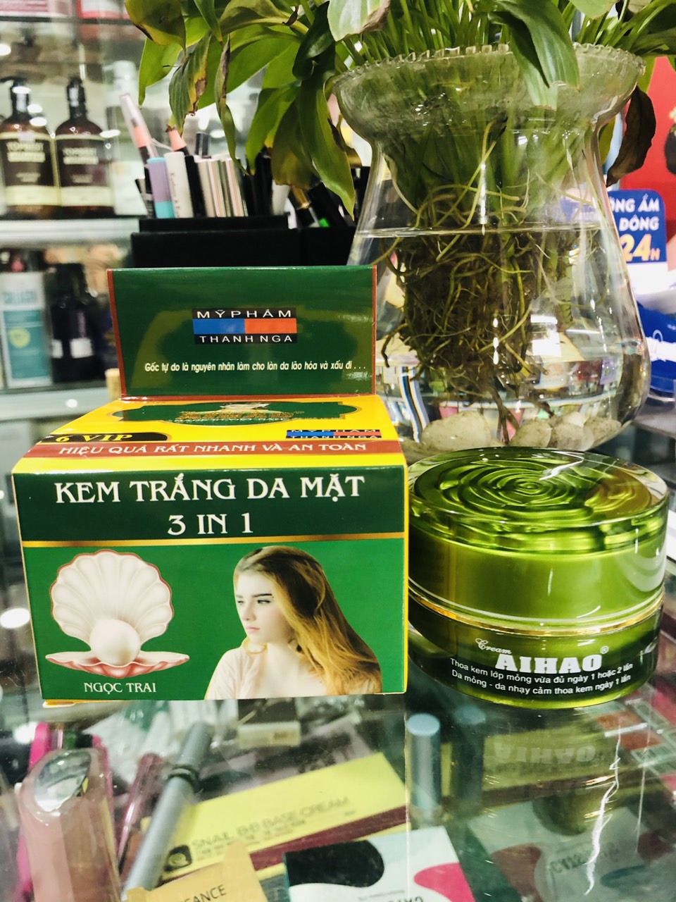 Kem AIHAO Trắng Da Mặt 3in1 (6VIP - 15g)