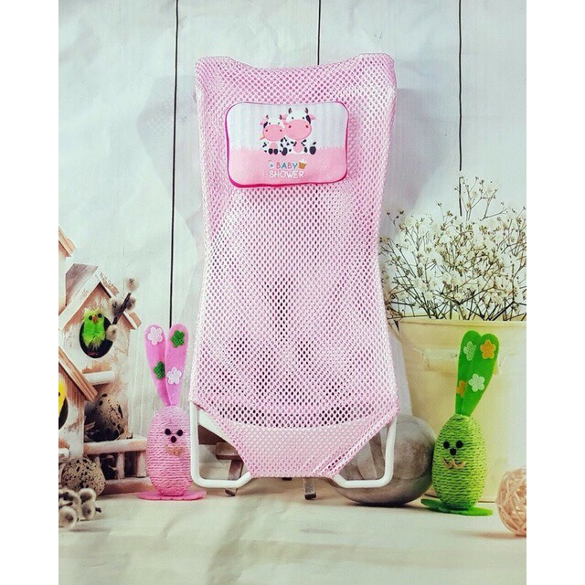 [Hcm] Mesh Bath Chair with Pillow for Baby