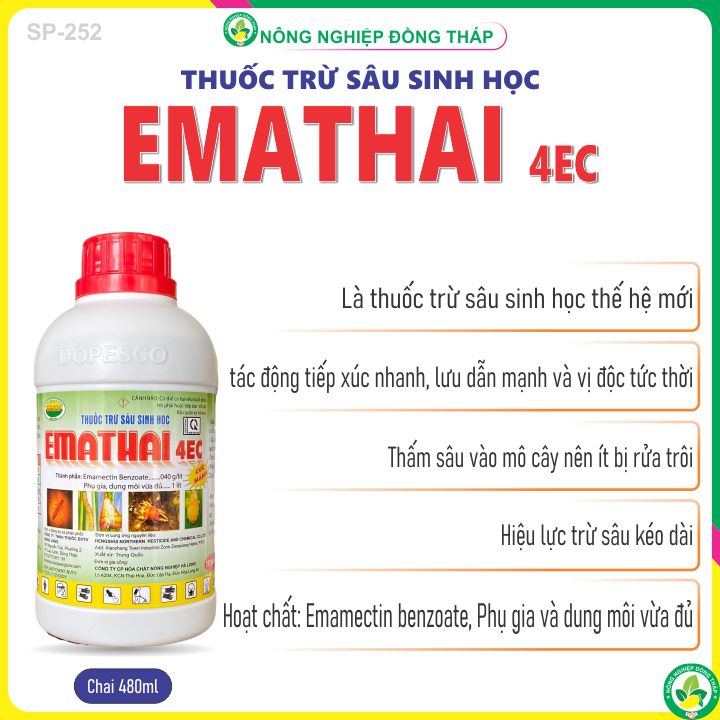 Thuốc Trừ Sâu EMATHAI 4EC (Chai 480ml)