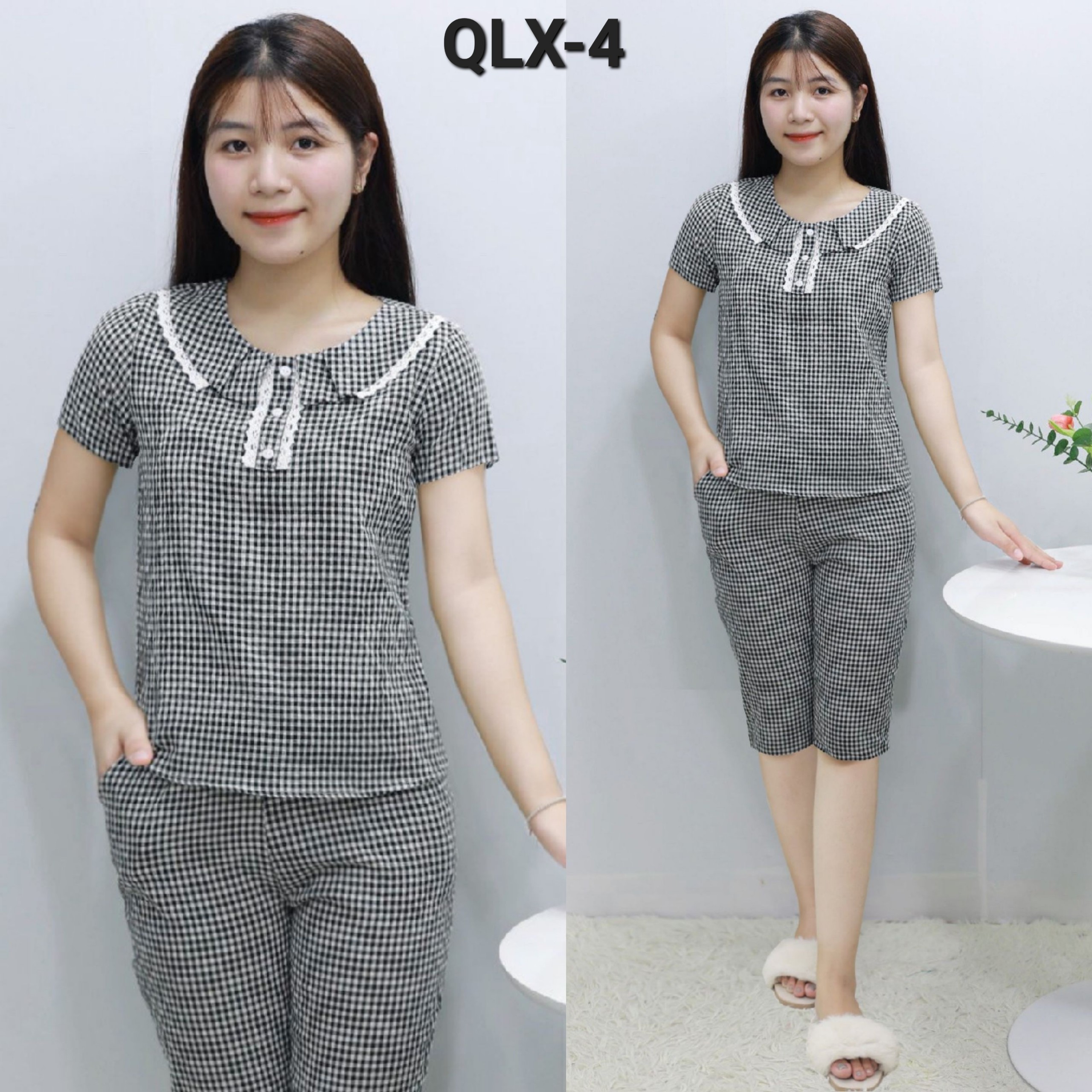 (Bunnysky) ĐỒ BỘ MẶC NHÀ MẪU LỬNG KẺ THÔ HÀN MỀM MÁT DỄ MẶC