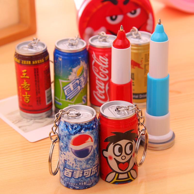 [HCM]Set 3 Bút bi Lon nước KIÊM móc khóa cực COOL - KAShop
