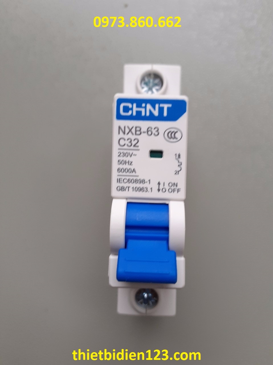 (Genuine) Aptomat Chint Mcb 1P 2P 16A~63A