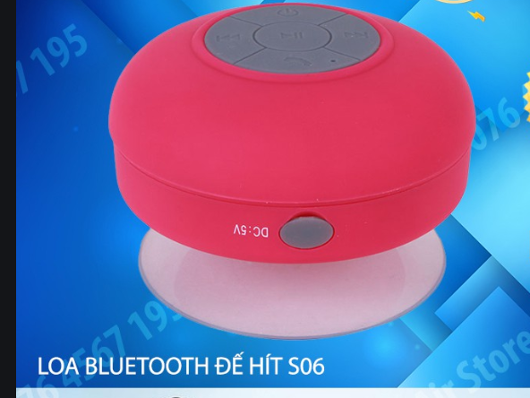 Loa bluetooth mini không dây chống nước có đế hít