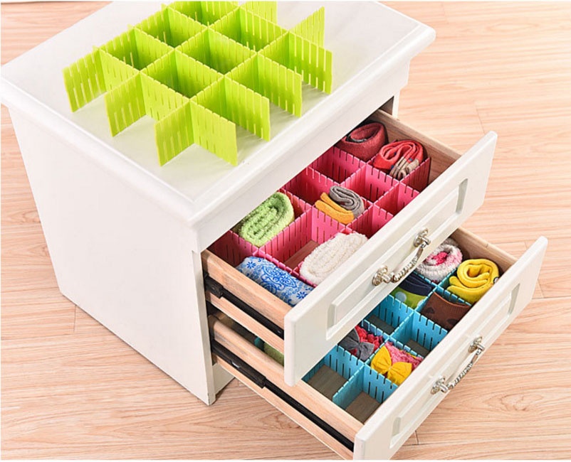 Bộ 4 Tấm Vách Chia Ngăn Tủ Dài 37Cm Tiện Dụng